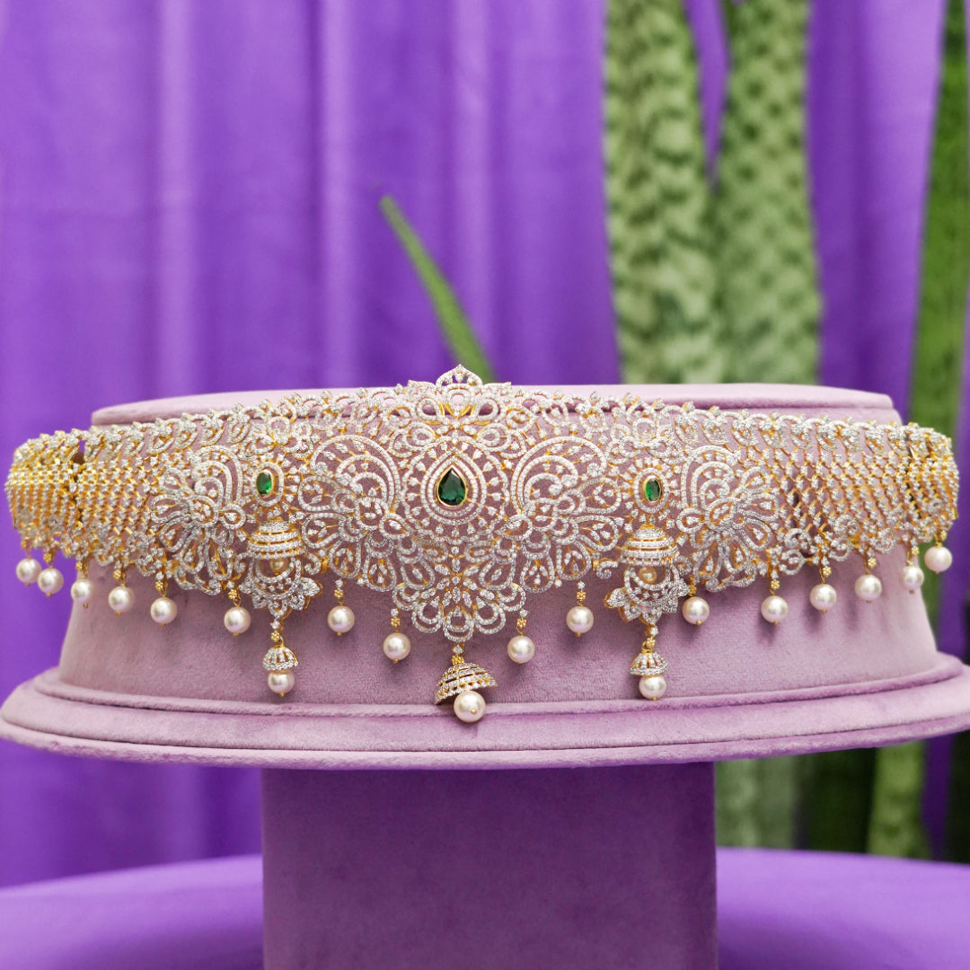 Darsha Silver CZ Vaddanam