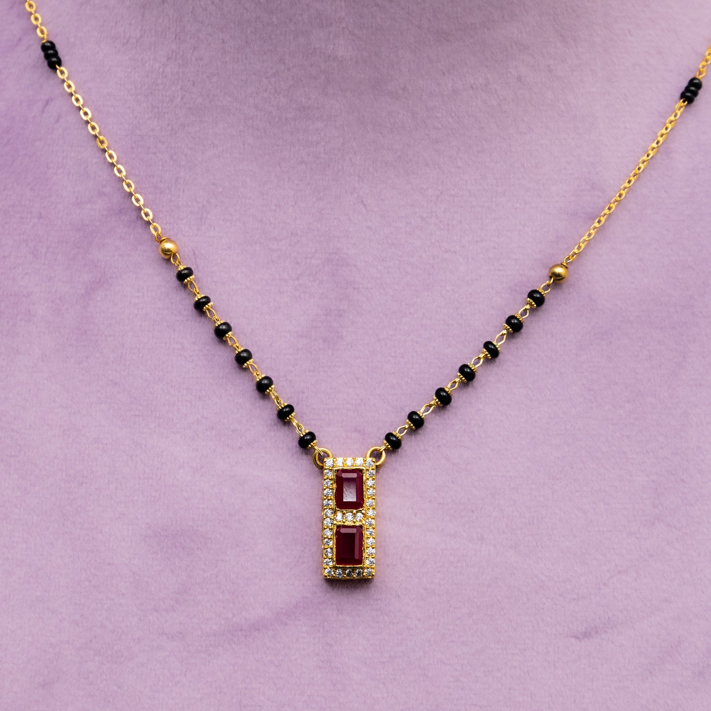 Keya Black Beads Chain