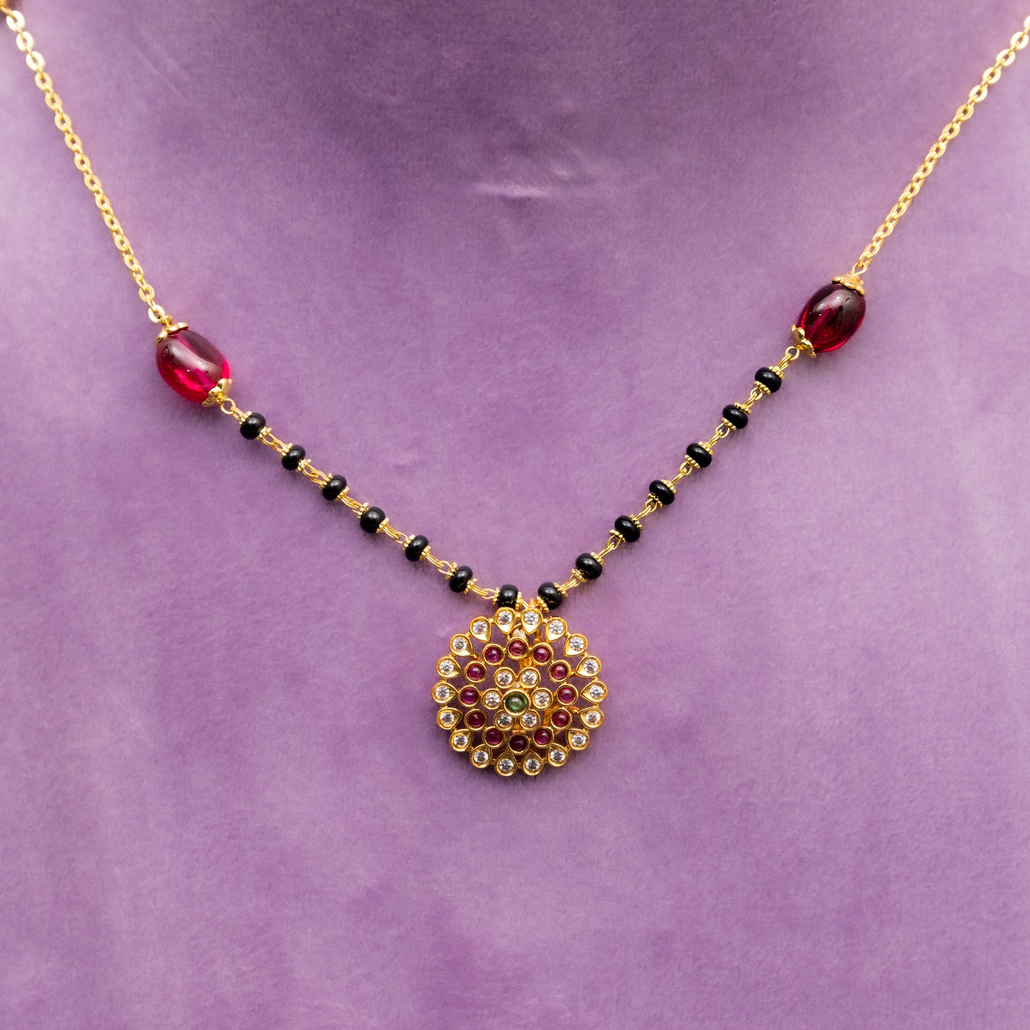 Mysha Black Beads Chain