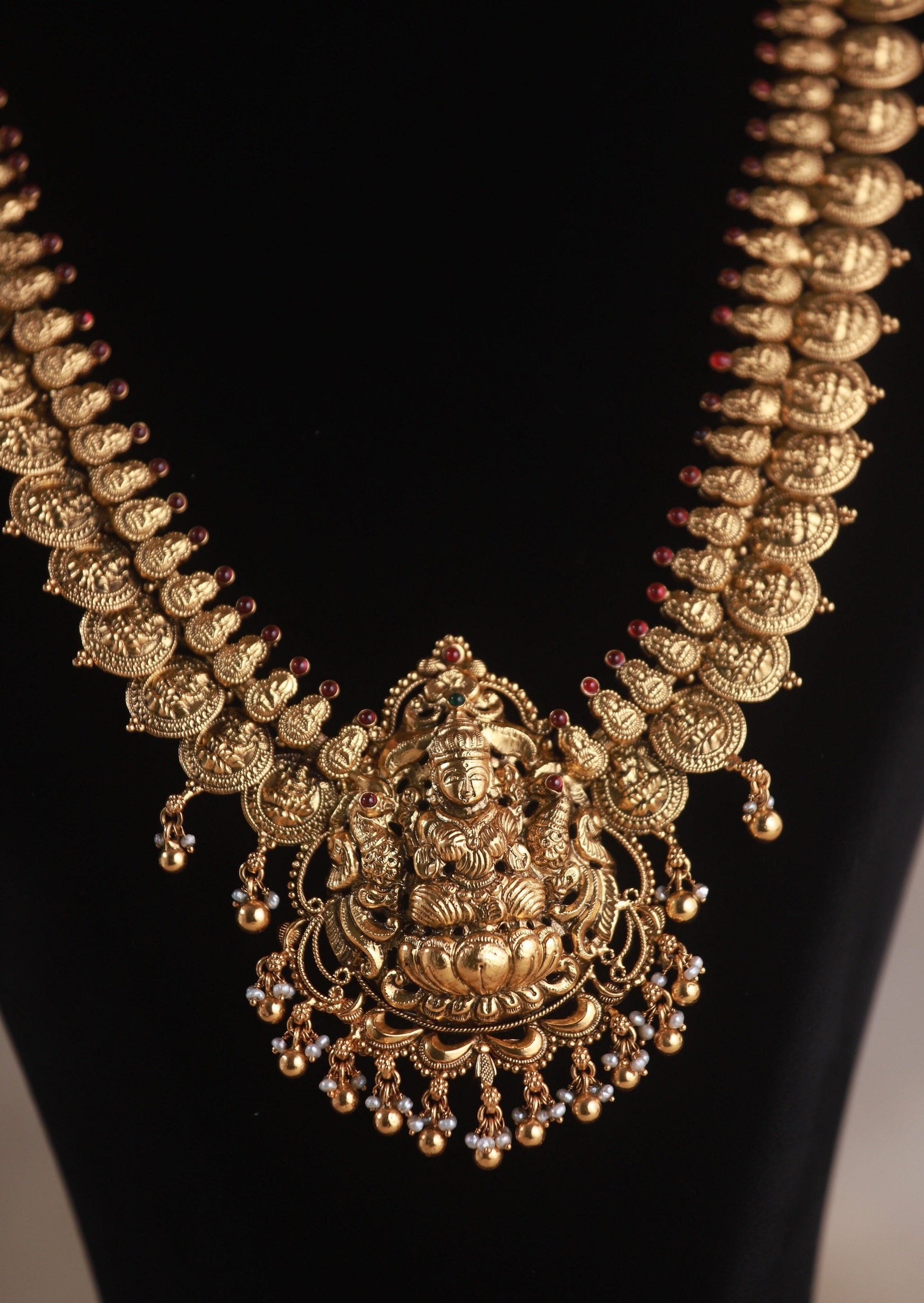 Maddy lakshmi gold plated haram, gold plated silver haram, 92.5 silver jewellery