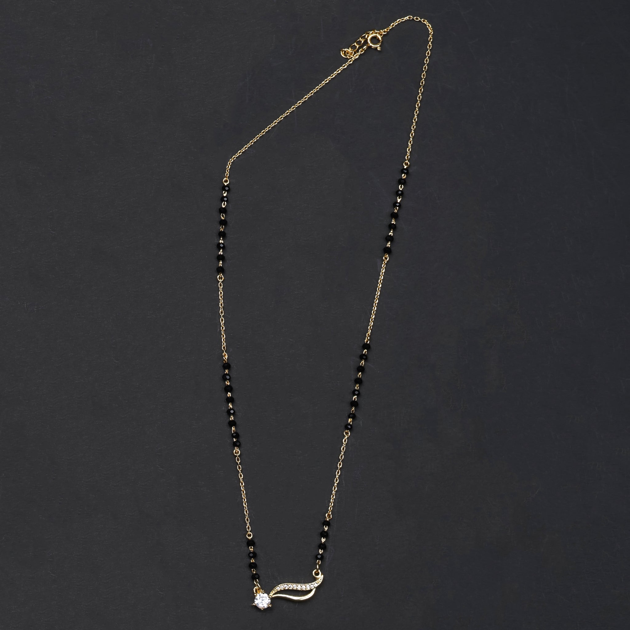 Ishani Black Beads Chain
