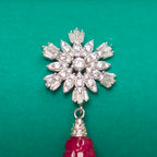 Nadia silver earrings, 92.5 silver earrings featuring cz stones
