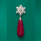Nadia silver earrings, 92.5 silver earrings featuring cz stones