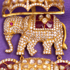 Azairaah silver pendant, 92.5 silver gold-plated silver pendant, silver cz pendant, designer pendant