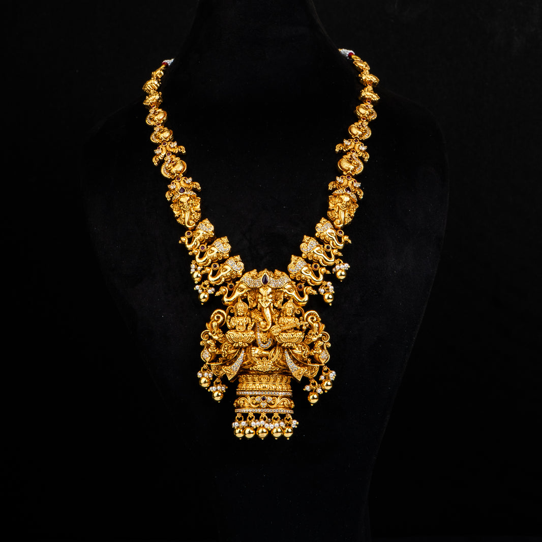 Explore designs in Antique haram jewellery from Amyra silver