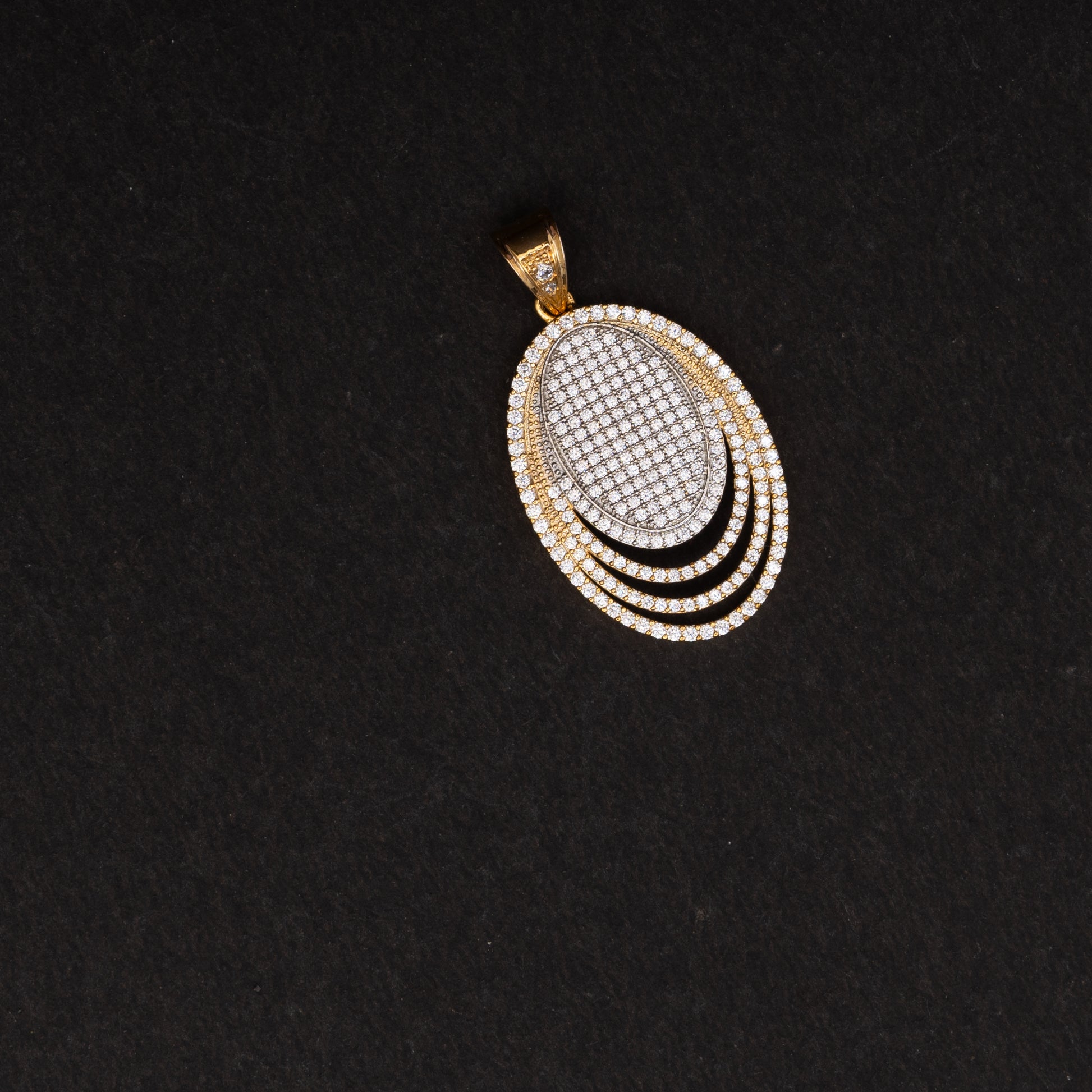 92.5 gold-plated Kiya CZ pendant, Kiya CZ pendant