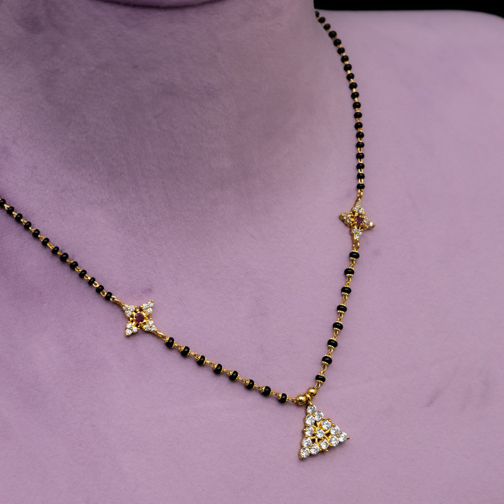 Saina Black Beads Chain