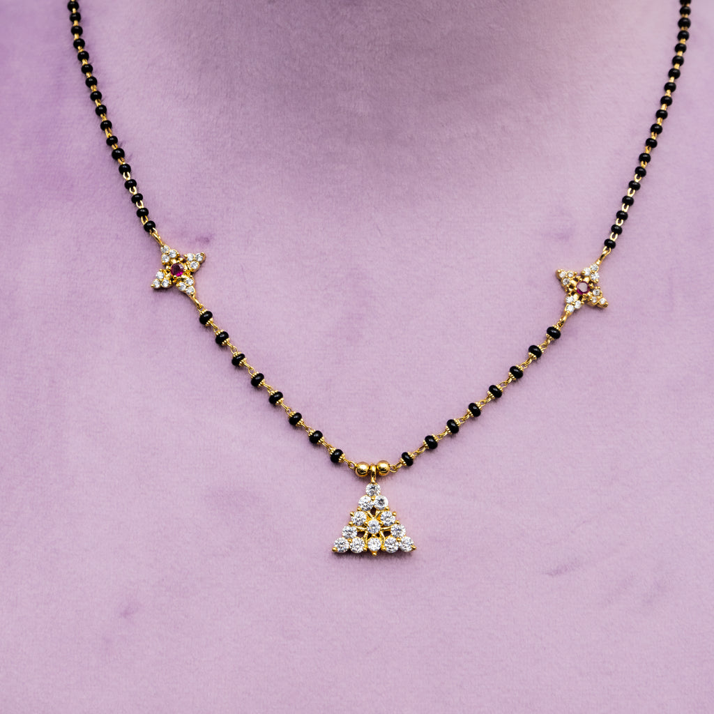 Saina Black Beads Chain