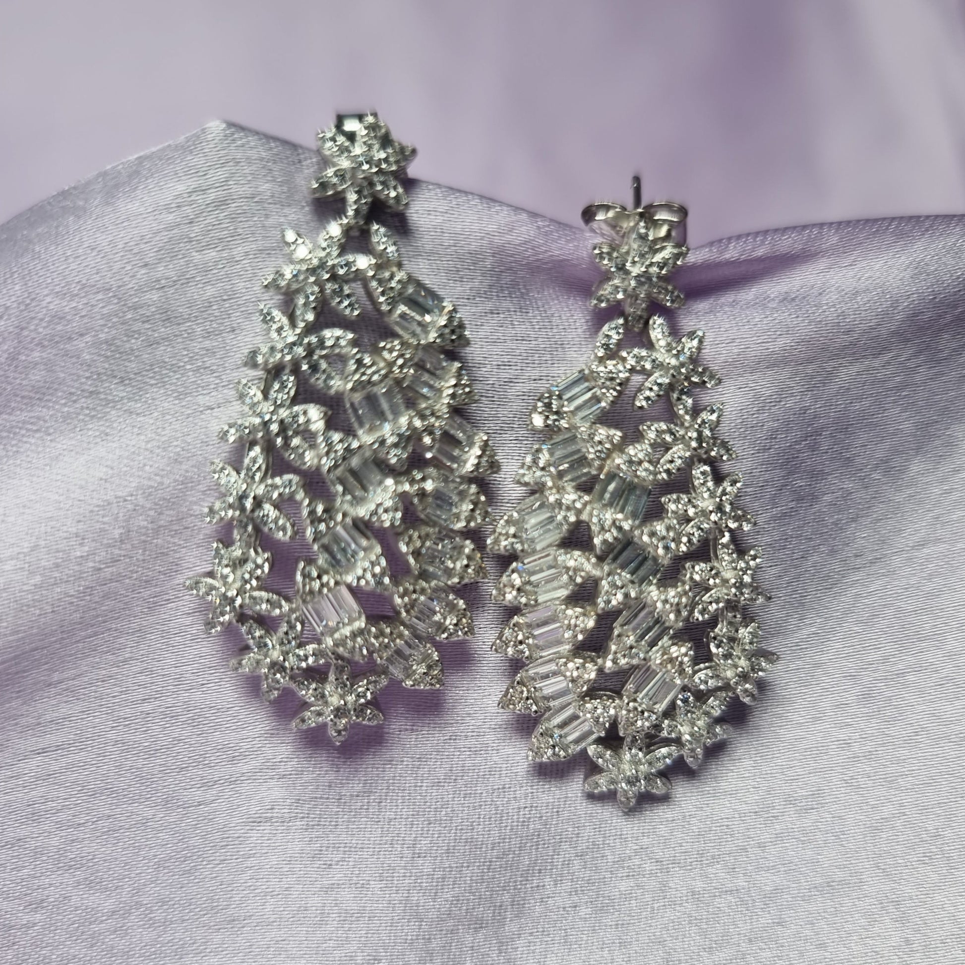 Darika CZ Silver Earrings, 92.5 silver earrings