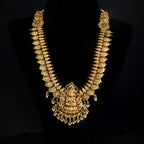 Maddy lakshmi gold plated haram, gold plated silver haram, 92.5 silver jewellery
