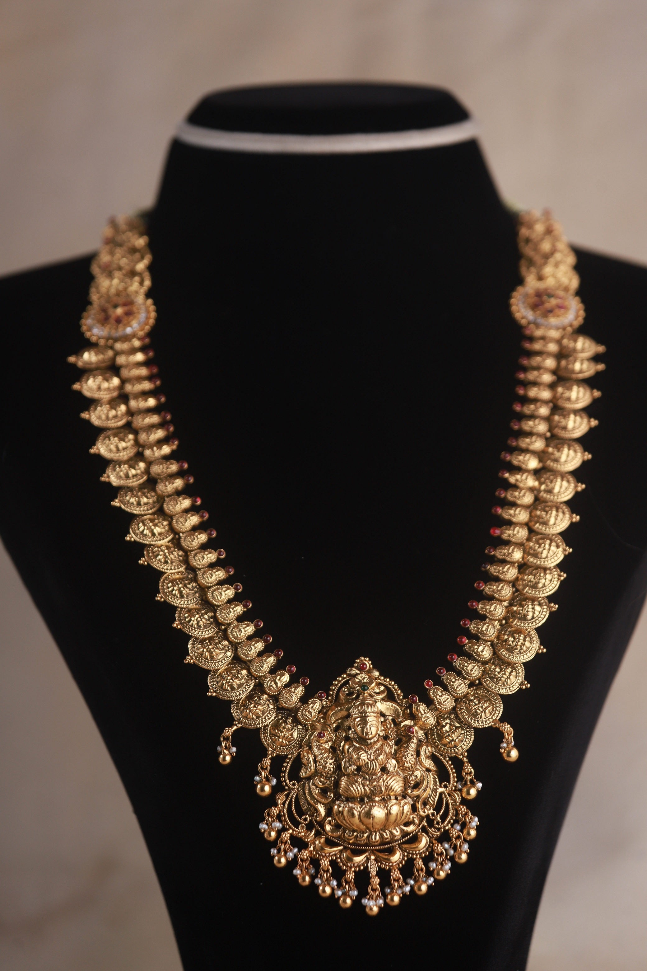 Maddy lakshmi gold plated haram, gold plated silver haram, 92.5 silver jewellery